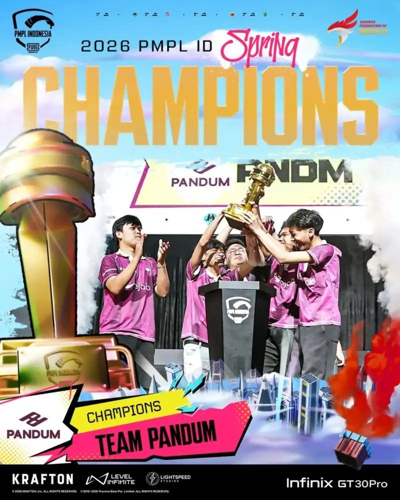 Team Pandum Juara PMPL ID 2026 Spring