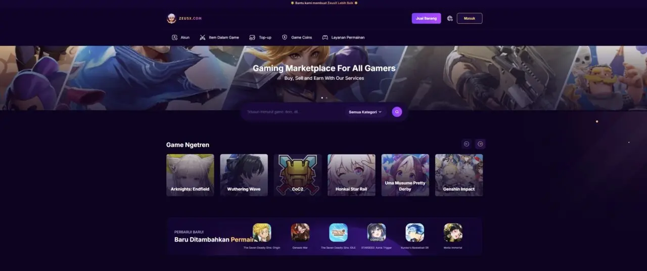 8 Kelebihan Beli Akun & Item Game di Marketplace Khusus Gamer