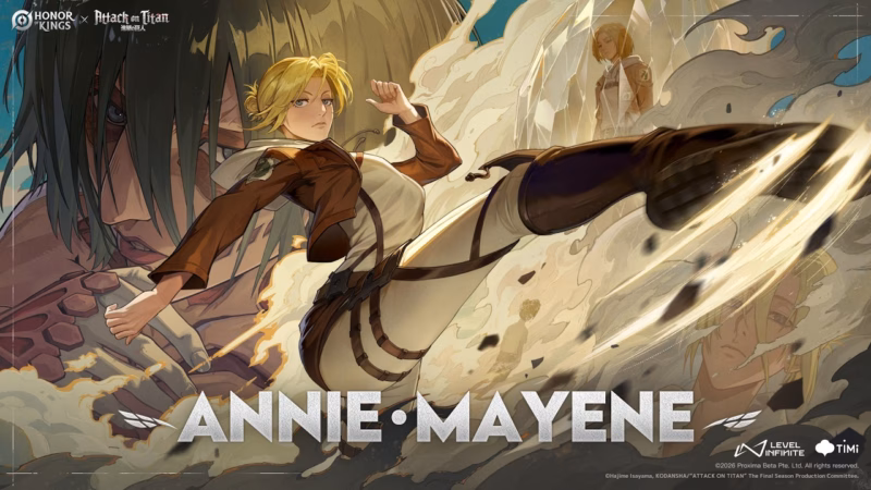 Inilah 4 Skin Attack on Titan Honor of Kings yang Hadir, Ada Skin Gratis! 5 Annie Mayene