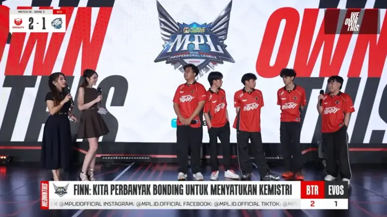 Hasil MPL ID Season 17 Bigetron by Vitality vs EVOS Esports