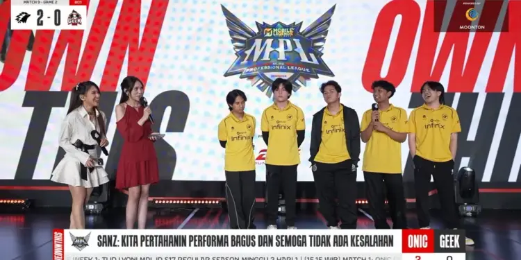 Hasil MPL ID S17 ONIC Esports vs Geek Fam