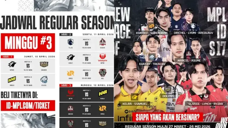 Jadwal MPL ID Season 17 Week 3