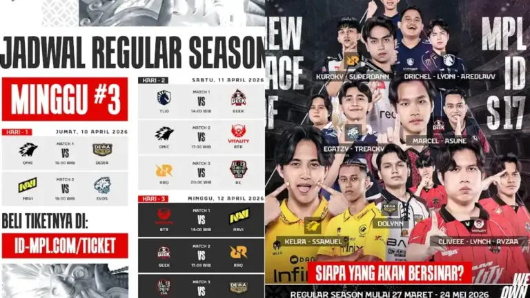 Jadwal MPL ID Season 17 Week 3, Ujian Berat RRQ Hoshi 1 Jadwal MPL ID Season 17 Week 3, Ujian Berat RRQ Hoshi