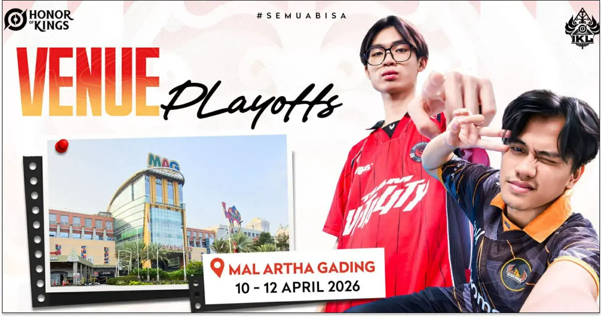 Venue Playoff IKL Spring 2026 di Mal Artha Gading Jakarta