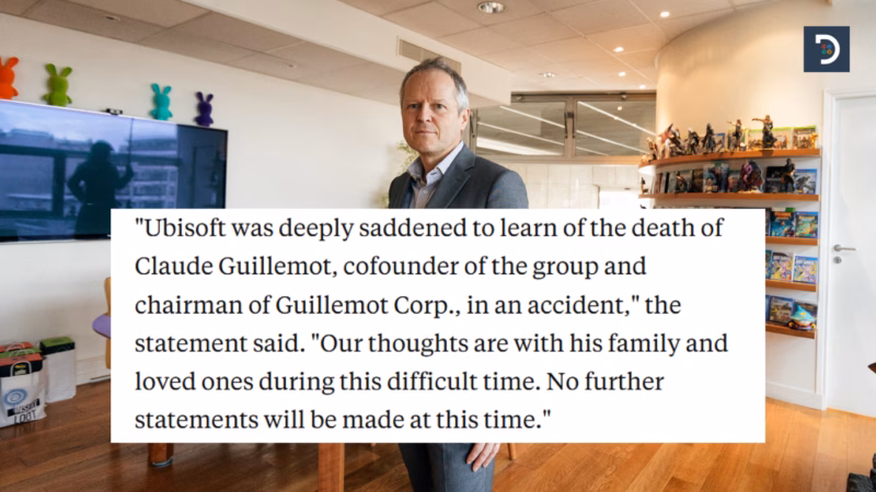 Pernyataan resmi dari manajemen Ubisoft terkait kecelakaan tragis yang menimpa sang co-founder.
