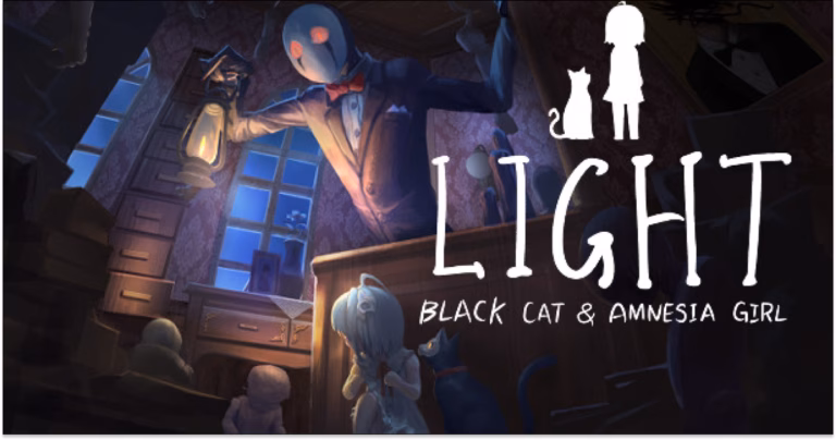 LIGHT: Black Cat & Amnesia Girl, Hadirkan Puzzle dan Dunia Fantasi Gelap