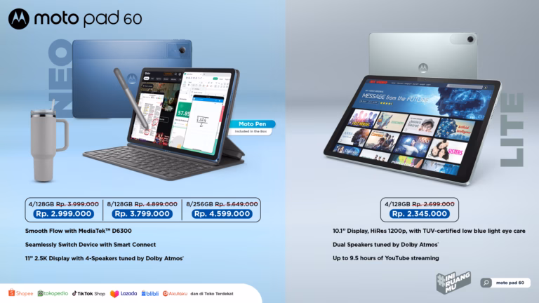 Motorola Hadirkan Kampanye #RuangmuHariIni, Moto Pad 60 Series Temani Momen Back to School