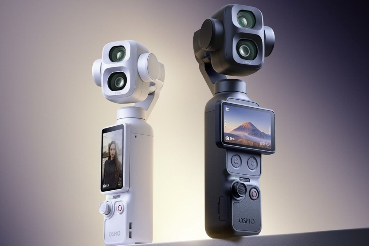 Bawa Dua Kamera Utama, DJI Osmo Pocket 4P Resmi Masuk Indonesia 1 Gimbal saku pintar DJI Osmo Pocket 4P varian warna Classic Black dan Pearl White.