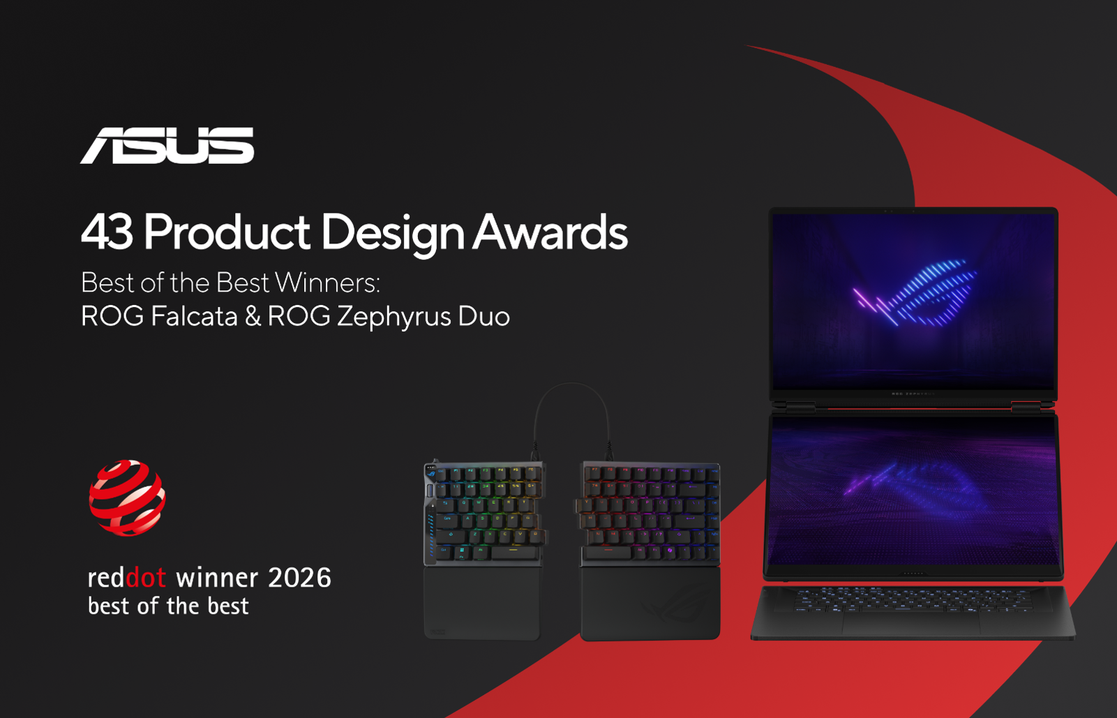 ASUS dan ROG Raih 43 Total Penghargaan di Red Dot Design Awards 2026 1 ASUS Raih 43 Penghargaan Reddot Awards 2026