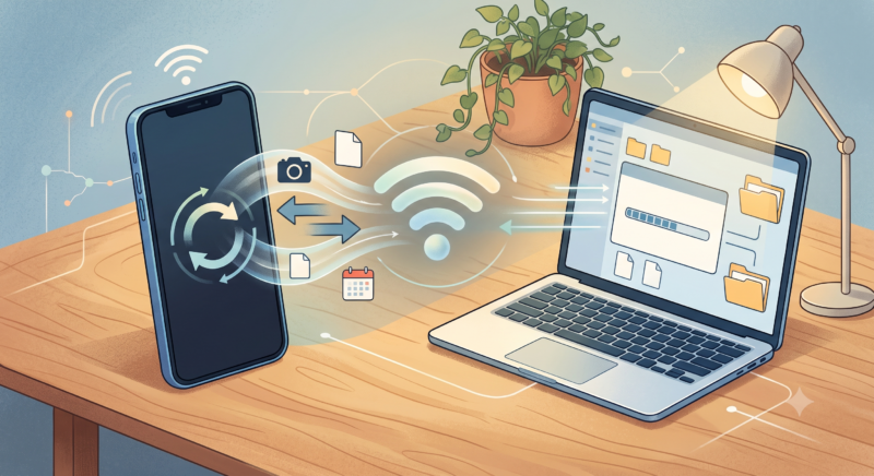 Bocoran fitur baru Google untuk proses backup Android ke PC Windows via Wi-Fi lokal.