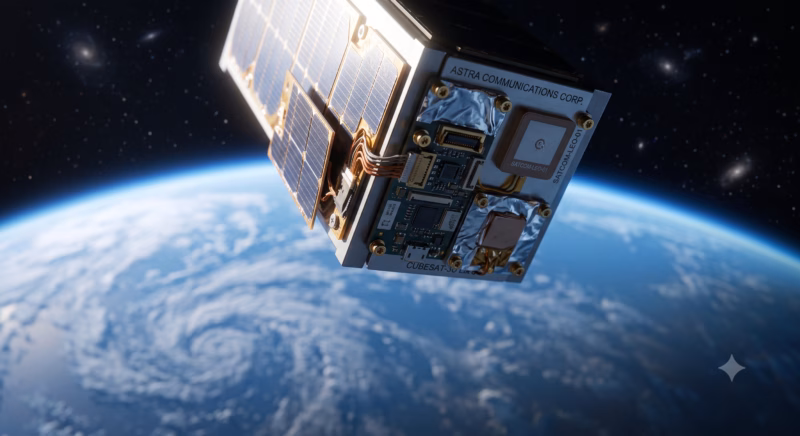 Proses pelepasan komponen internet satelit SpaceSail buatan China di luar angkasa