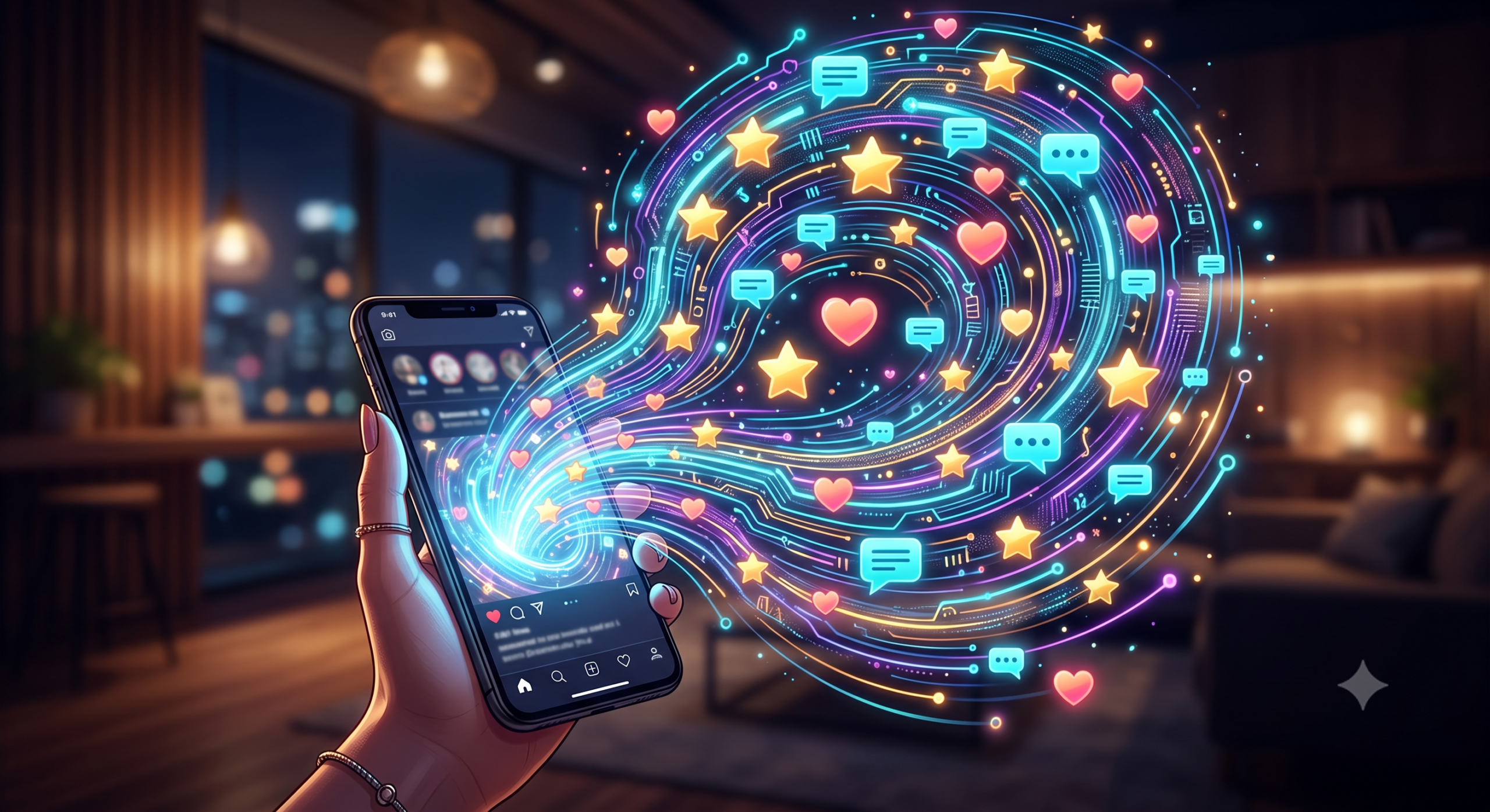 Sering FYP, Ini Cara Kerja Algoritma Media Sosial yang Sering Dikira Mengintip! 1 Ilustrasi dunia digital untuk memahami mitos dan cara kerja algoritma media sosial.