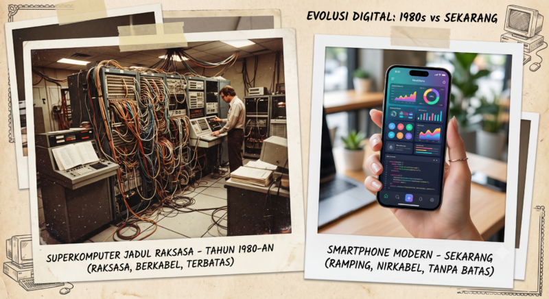Jauh Banget! Ini Perkembangan Komputer Pertama di Dunia vs Smartphone di Sakumu
