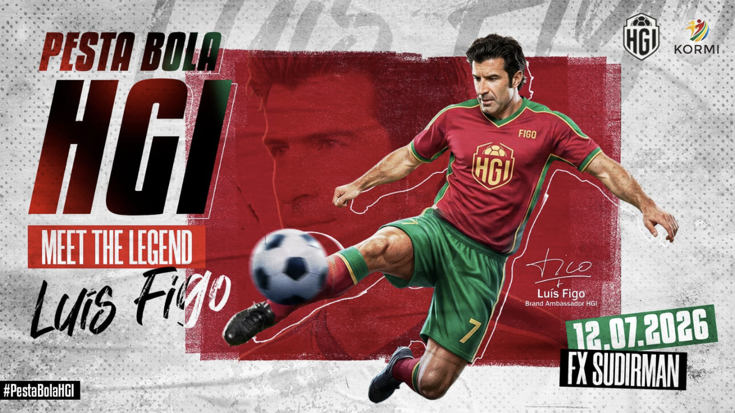 HGI Gelar Pesta Bola 2026 Bersama KORMINAS, Hadirkan Legenda Sepak Bola Luís Figo 1 HGI Luis Figo
