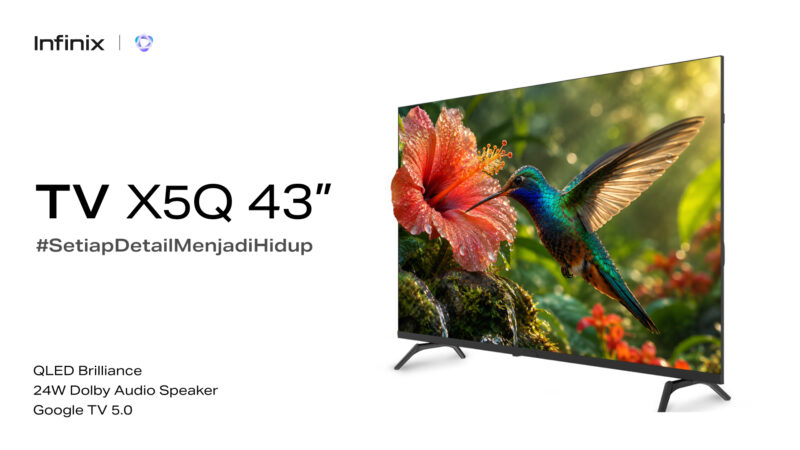 Infinix Luncurkan TV X5Q 43, AI TV QLED dengan Google TV 5.0 Mulai Rp3 Jutaan