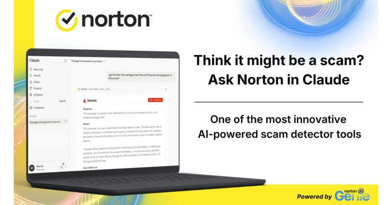 Alat Deteksi Penipuan Norton Genie Resmi Hadir di Claude 2 Integrasi alat pendeteksi penipuan siber Norton Genie bertenaga AI di dalam platform asisten virtual Claude.
