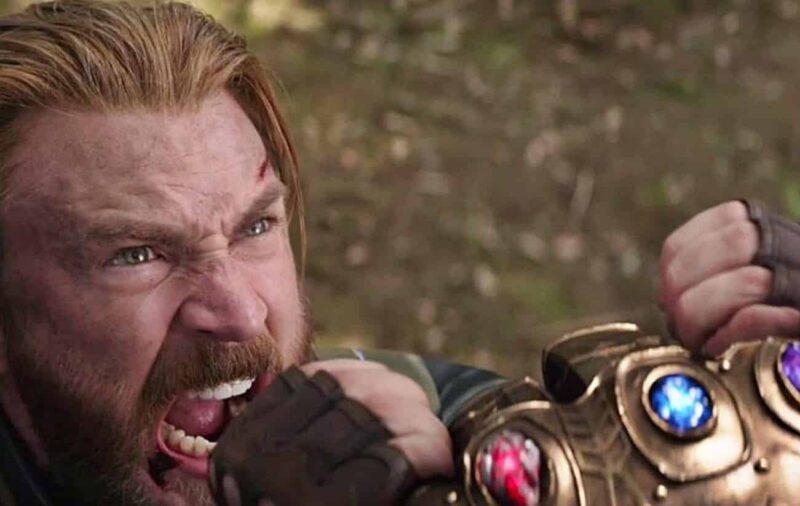 captain america tahan thanos
