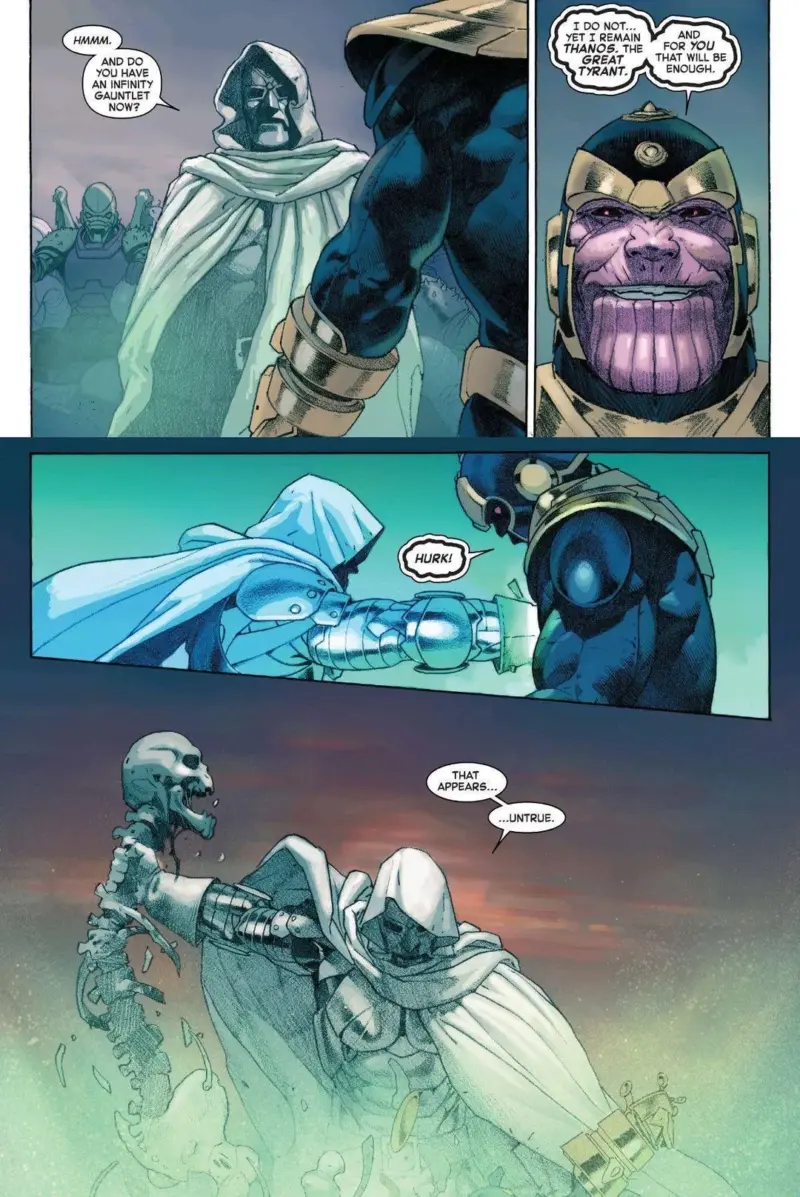 doctor doom bunuh thanos