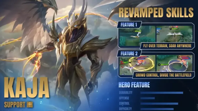 Revamp Kaja 2026: Skill Terbaru Mobile Legends 4 Revamp Kaja Mobile Legends