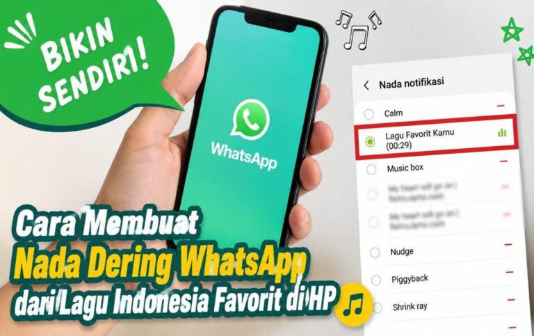Cara Membuat Nada Dering WhatsApp dari Lagu Indonesia Favorit di HP