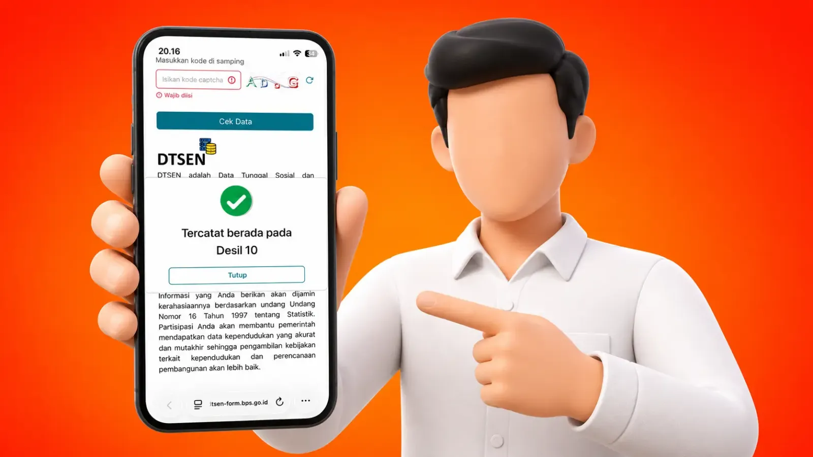 Cara Menurunkan Desil DTSEN 2026 Lewat HP Agar Dapat Bansos