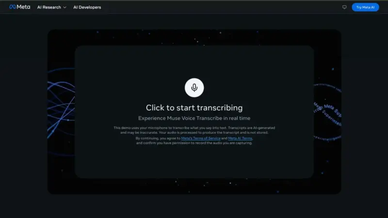 Meta Rilis Muse Voice Transcribe, Bisa Ubah Suara ke Teks Real-time 2 Meta Rilis Muse Voice Transcribe, Bisa Ubah Suara ke Teks Real-time