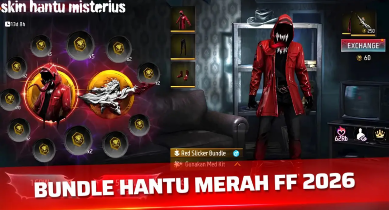 Cara Dapat Bundle Hantu Merah FF