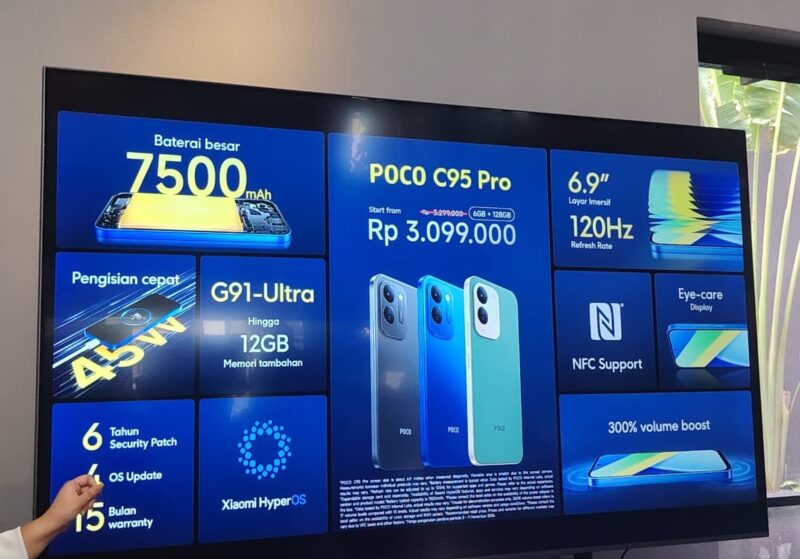 POCO Luncurkan Dua Hape Terbaru: POCO X8 dan POCO C95 Pro 3 POCO C95 Pro